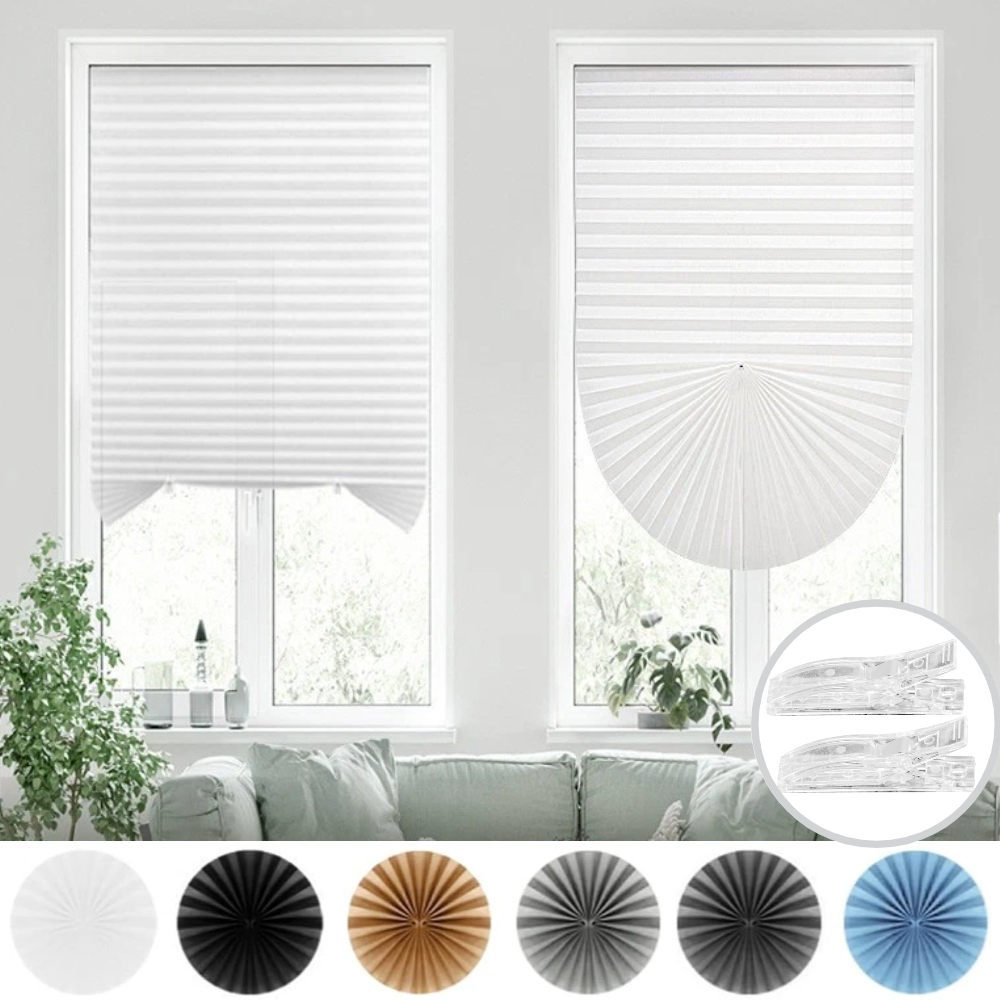 Home Textiles France - プリーツ式ウィンドウブラインド、一時的な窓用シェード、コードレス、光を遮断するプリーツペーパーシェード、室内遮光ブラインド（家庭・オフィス用）