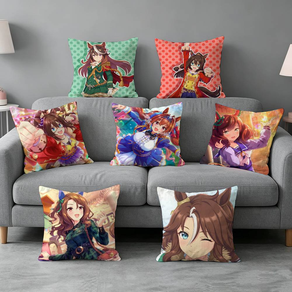 Home Textiles Definition - ウマ娘 プリティーダービー 枕カバー ギフト 高精細デジタル印刷、驚くほど鮮やかな模様 家庭用。