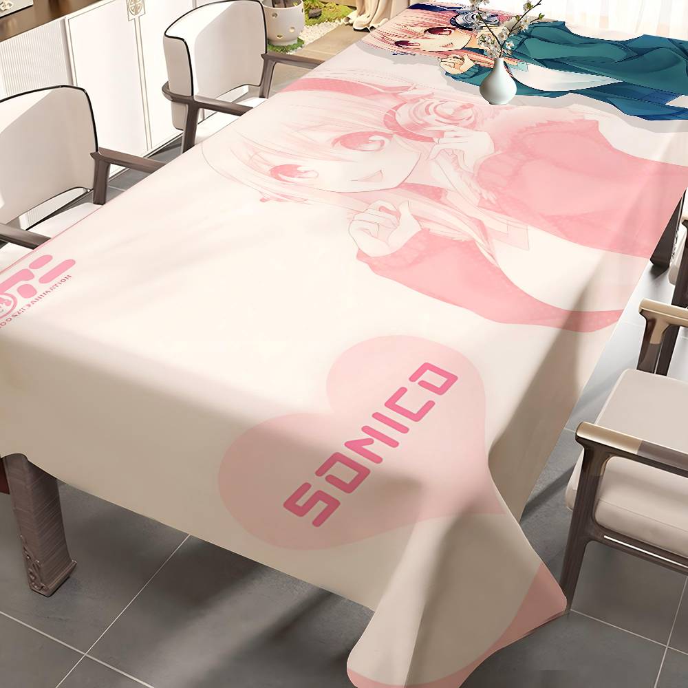 Home Textiles Today News - アニメ S-スーパーソニコ ミュージカルガール テーブルクロス テーブルカバー クリスマス