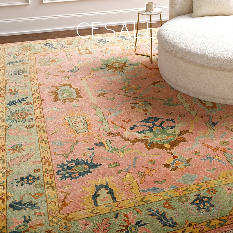 Home Textiles France - レトロなリビングルームカーペット、フランスの高級寝室用プラッシュラグ、おしゃれな家の広いエリア用ソファコーヒーテーブルフロアマット、カーペット、タペテ、ラグ