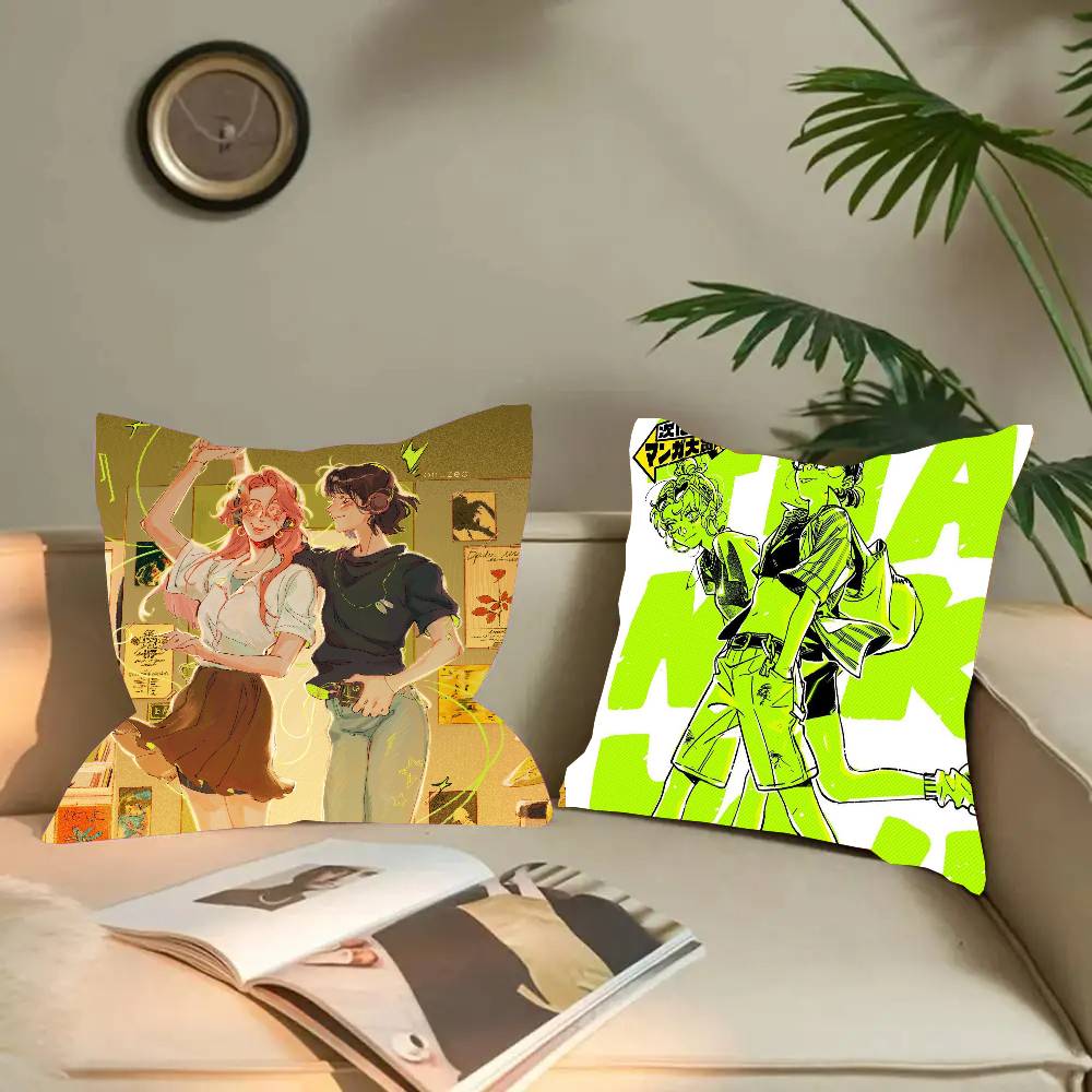 Aya Home Textiles - A-アヤ・オオサワ・K-オーガ・M-ミツキ マンガ枕カバー ファッションスクエア枕カバー 寝室 ソファ ルーム