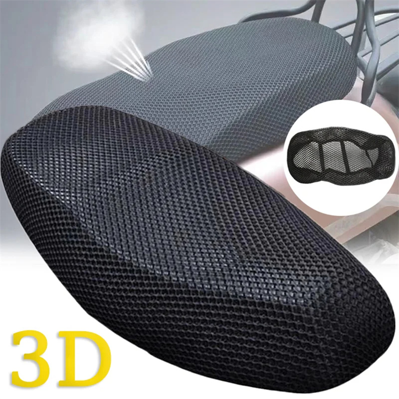 Heated Pad Electric - 通気性のあるオートバイ用3Dメッシュ保護クッション,シートカバー,断熱,エアパッド,日焼け止め,衝撃吸収