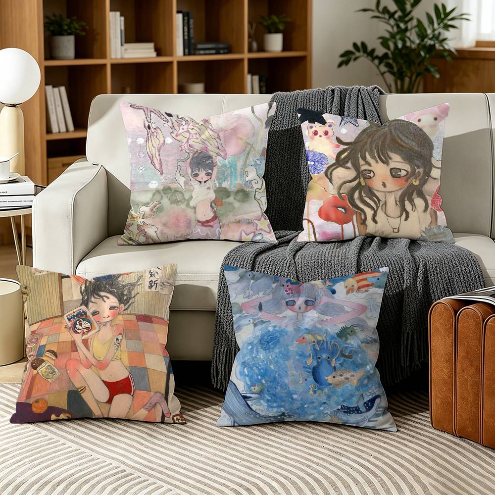 Aya Home Textiles - A-Aya T-Takano アート枕カバー ソファ リビングルーム ホームオフィス装飾用