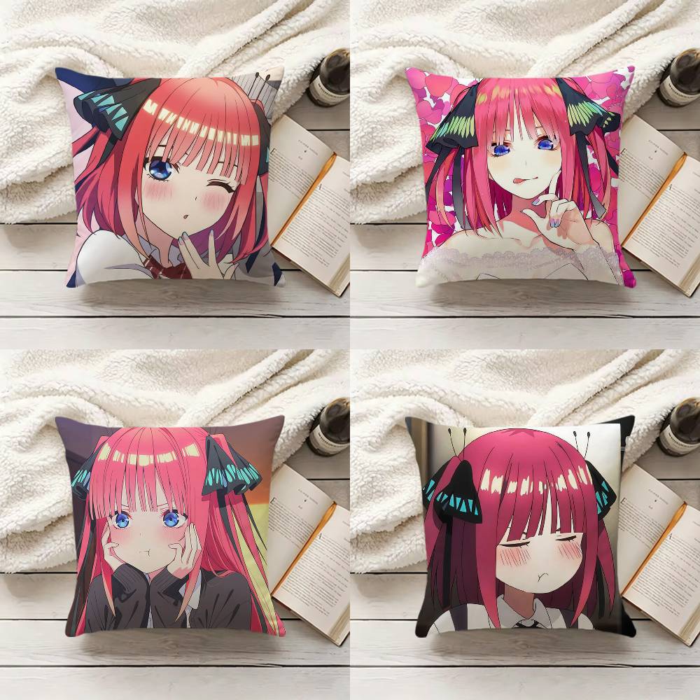 Home.Textiles Cushion - N-Nino N-Nakano アニメ枕カバーソファクッションカバーホームルーム装飾子供ギフト
