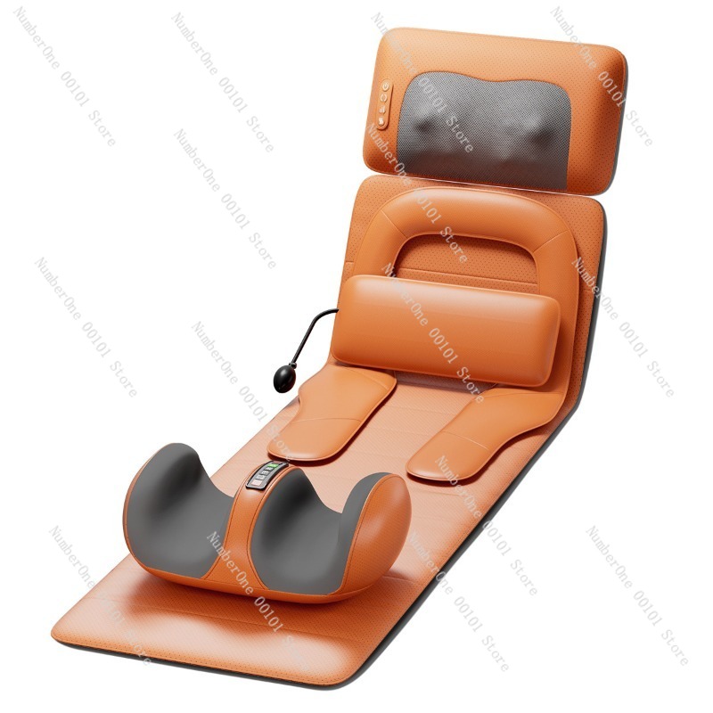 Heated Pad Electric - 家庭用全身エアバッグマッサージマットレス、振動・加熱バックパッド、腰・脚・頸椎用マルチゾーンマッサージ、電動