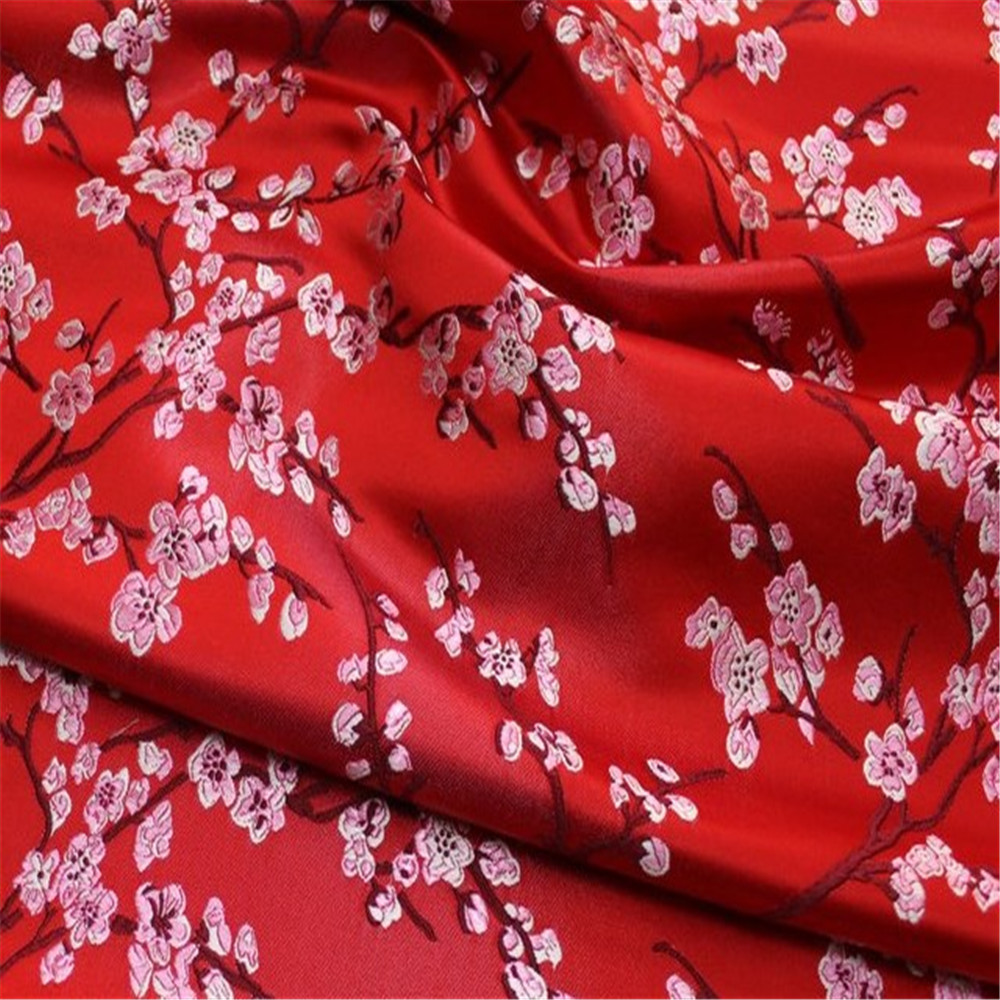 Home.Textiles Cushion - 高品質の梅の花柄、しっかりとした良い質感、魅力的なヴィンテージ風3Dブロケード生地、ホームテキスタイル、テーブルクロス、クッション用