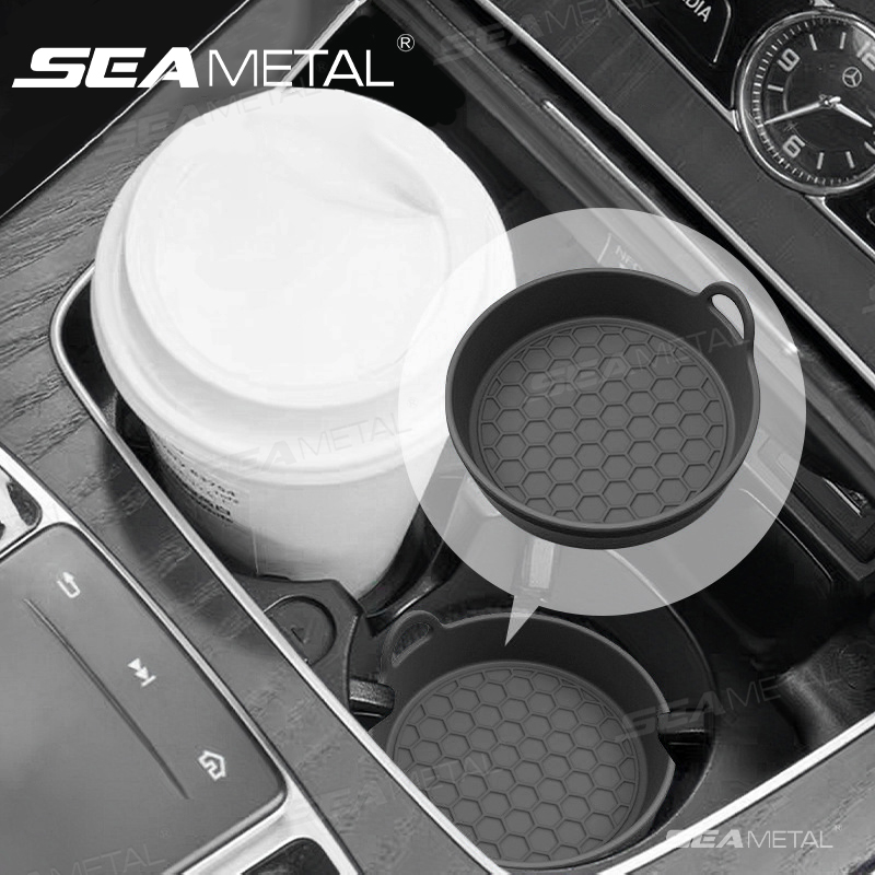 Heated Pad Electric - SEAMETAL ノンスリップ車の水カップコースターマットシリコーン車のカップホルダーパッドインサートユニバーサル防水断熱カップクッション