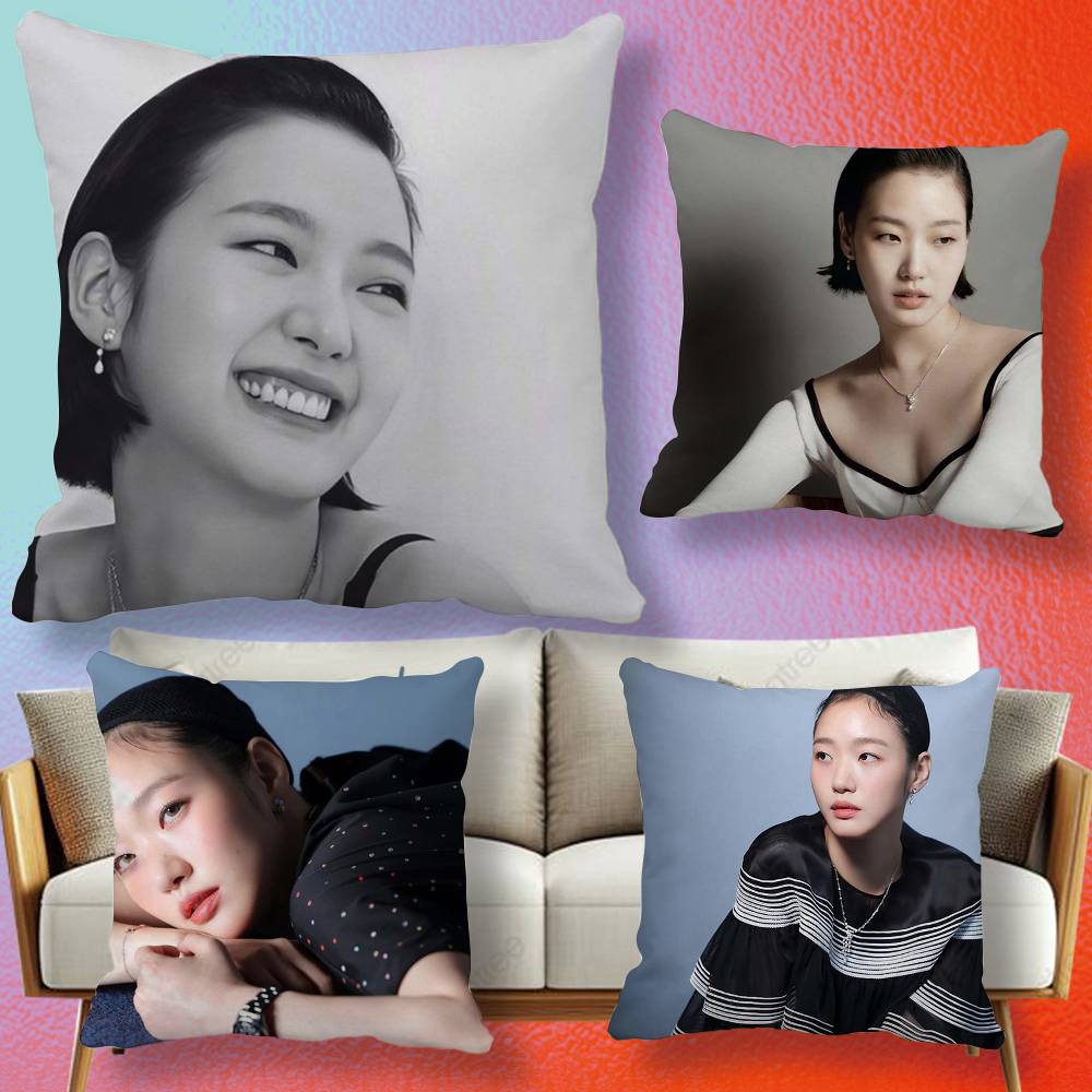 Home Textiles Definition - 韓国俳優キム・ゴウンの枕カバー、高解像度デジタル印刷、鮮やかな模様が魅力の家庭用ギフト。