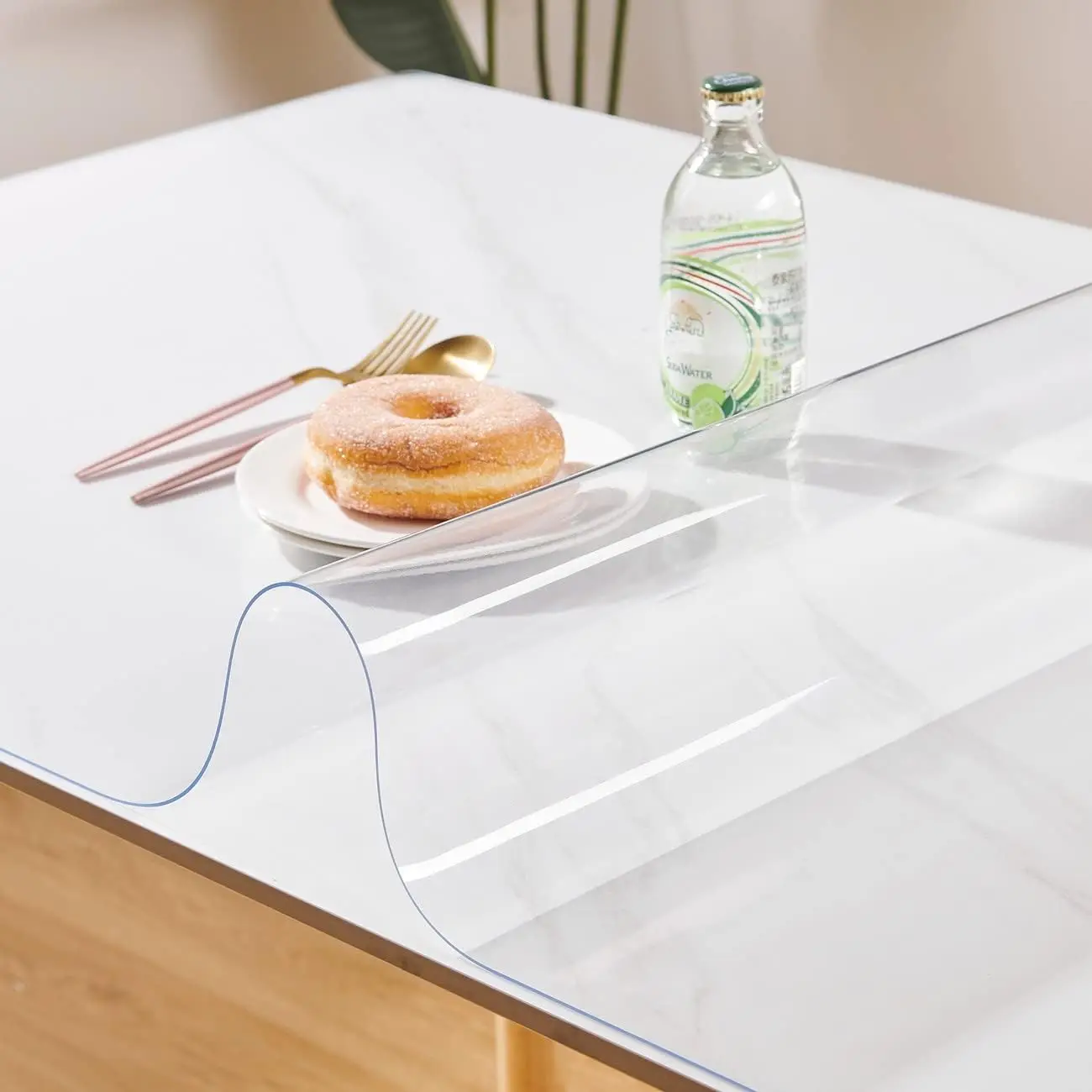 Home Textiles Today News - 透明なビニールテーブルクロス,長方形,プラスチック,ガラス,透明,ダイニングテーブルの保護