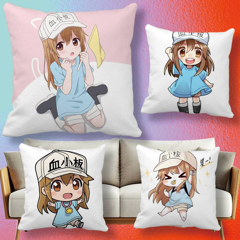 Home Textiles Definition - アニメ「はたらく細胞」枕カバーギフト高精細デジタル印刷、驚くほど鮮やかな模様家庭用。