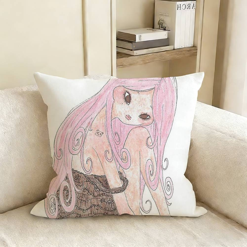 A-Aya T-Takano かわいい大きな目の女の子枕カバ - Aya Home Textiles のレビューと価格