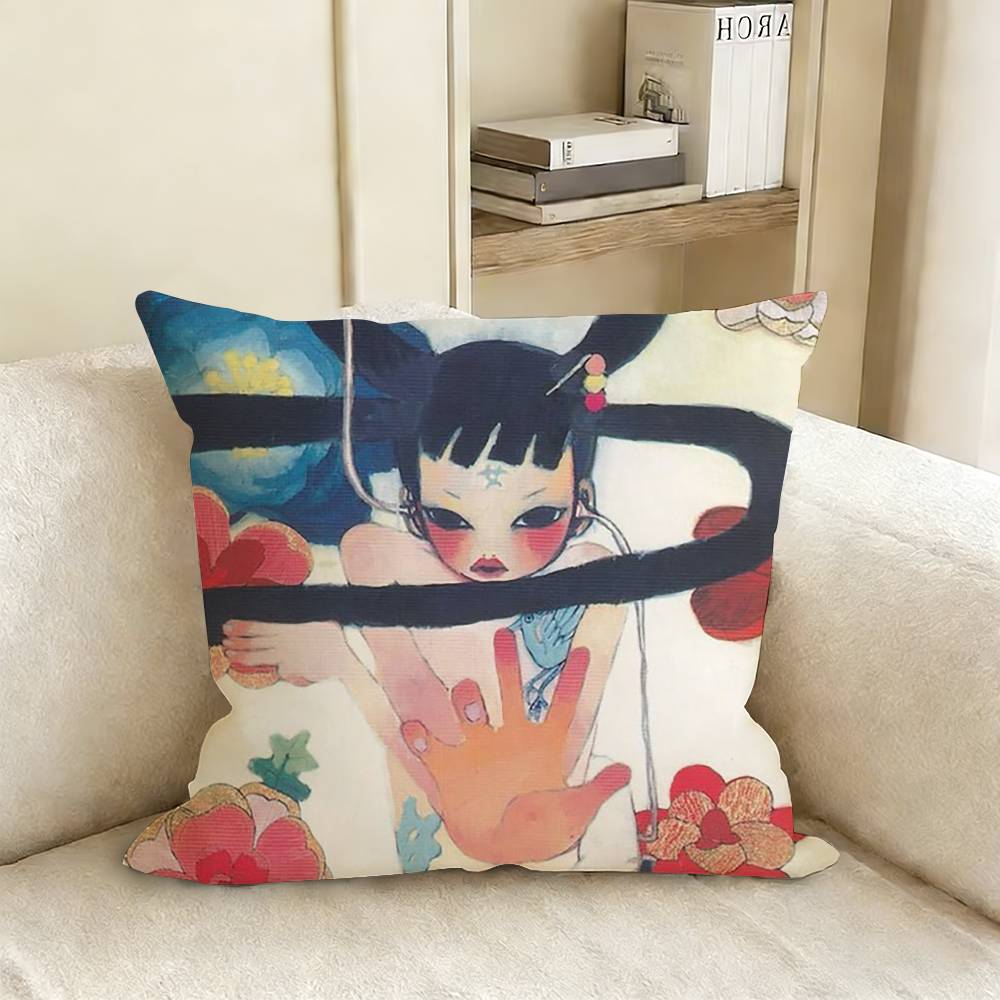 A-Aya T-Takano かわいい大きな目の女の子枕カバ - Aya Home Textiles のレビューと価格