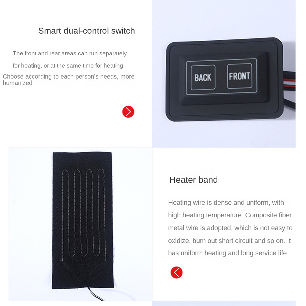 AB68 USB 衣類ヒーターパッド 3 ギア調整可能な温度 - Heated Pad Electric のレビューと価格