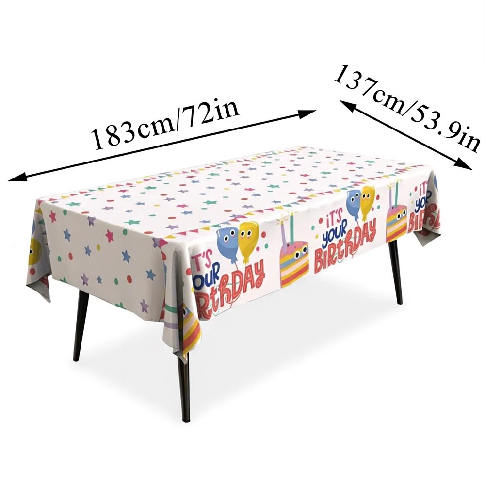 耐油性PEテーブルクロス - かわいい漫画柄の防水テーブルク - Home Textiles Today News のレビューと価格