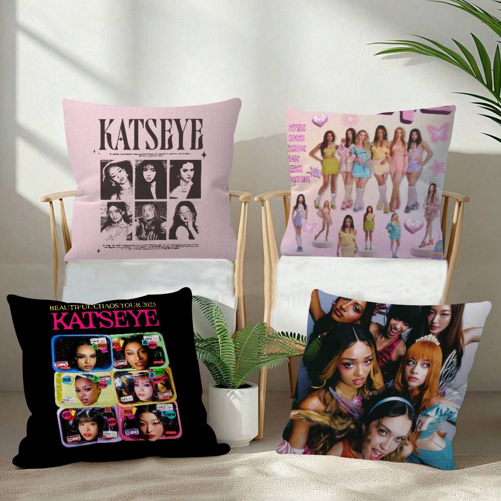 Kpop ホットガール K-KATSEYE 枕カバー 寝室や - Home.Textiles Cushion のレビューと価格