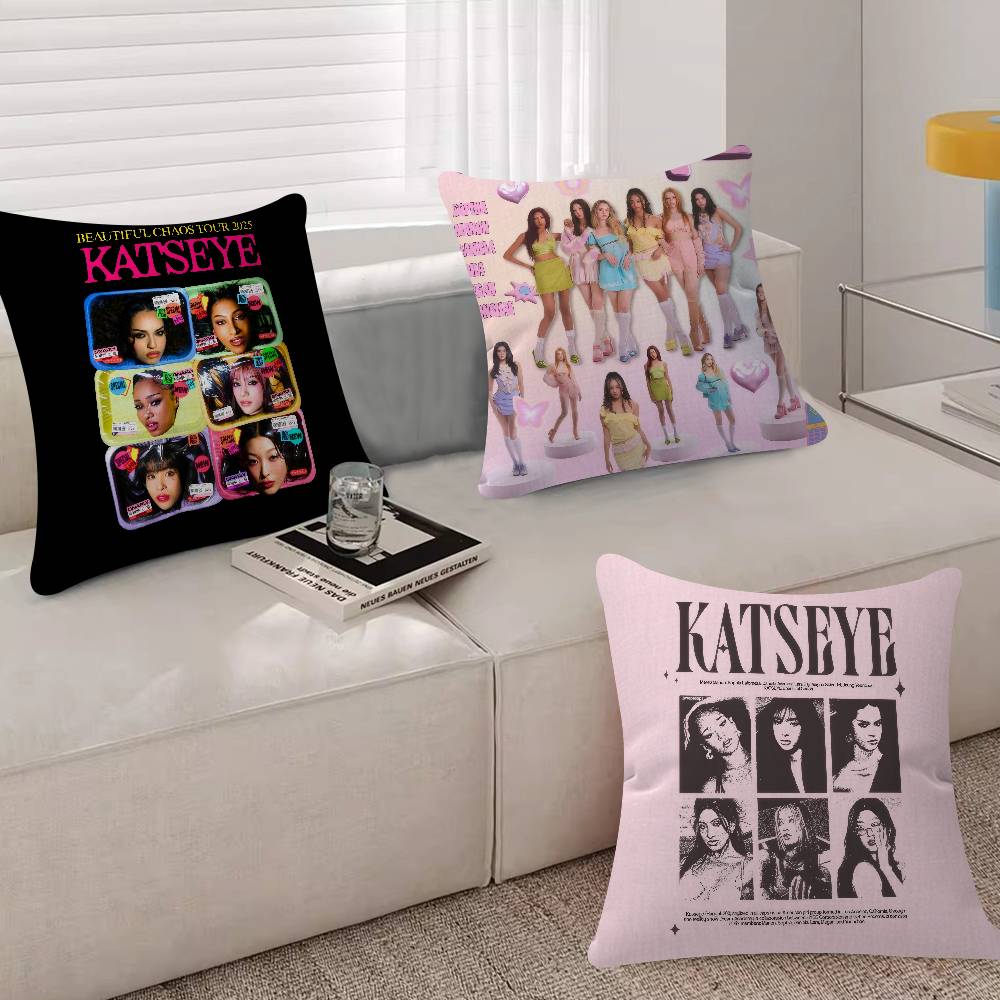 Kpop ホットガール K-KATSEYE 枕カバー 寝室や - Home.Textiles Cushion のレビューと価格