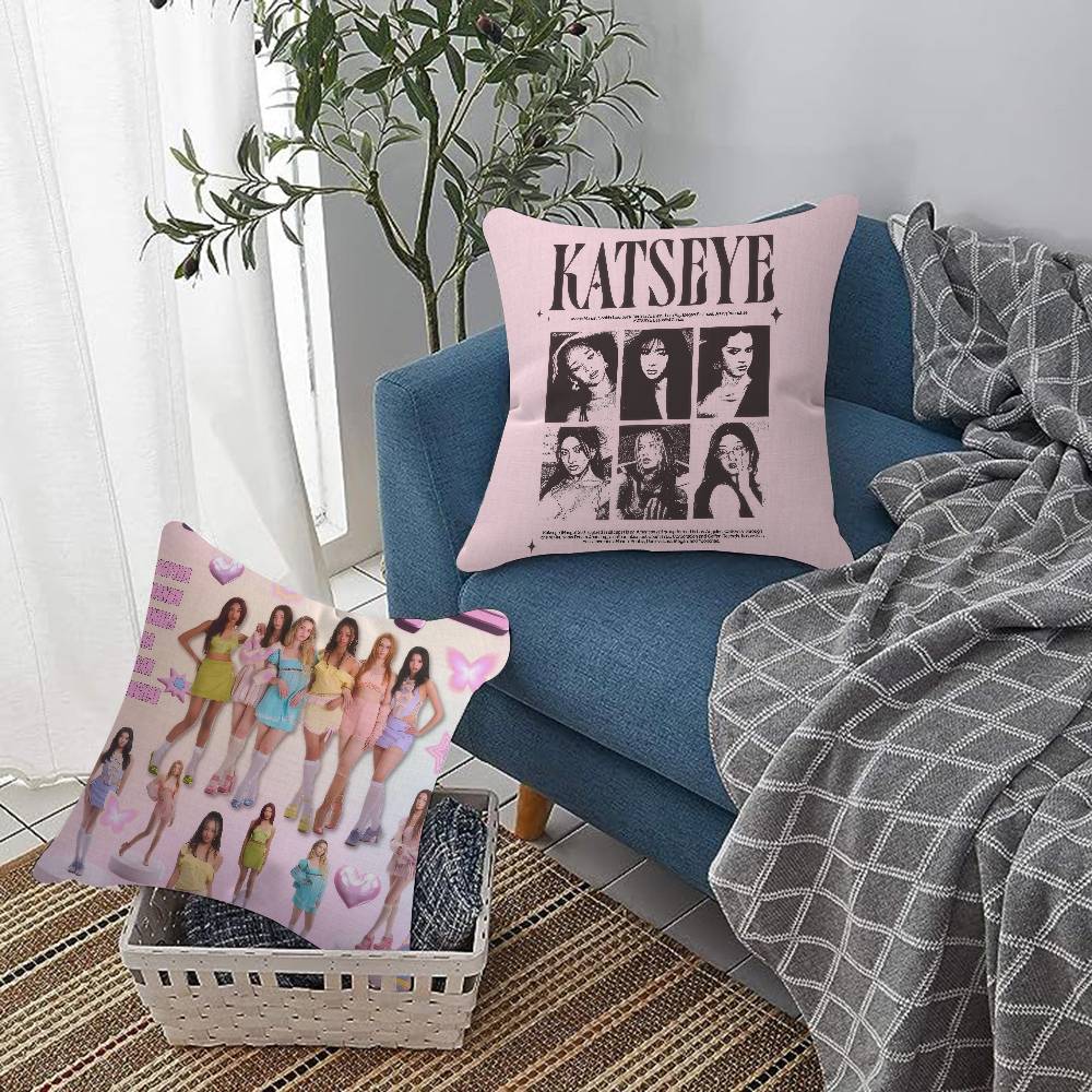 Kpop ホットガール K-KATSEYE 枕カバー 寝室や - Home.Textiles Cushion のレビューと価格
