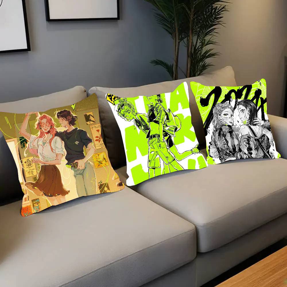 A-アヤ・オオサワ・K-オーガ・M-ミツキ マンガ枕カバー  - Aya Home Textiles のレビューと価格