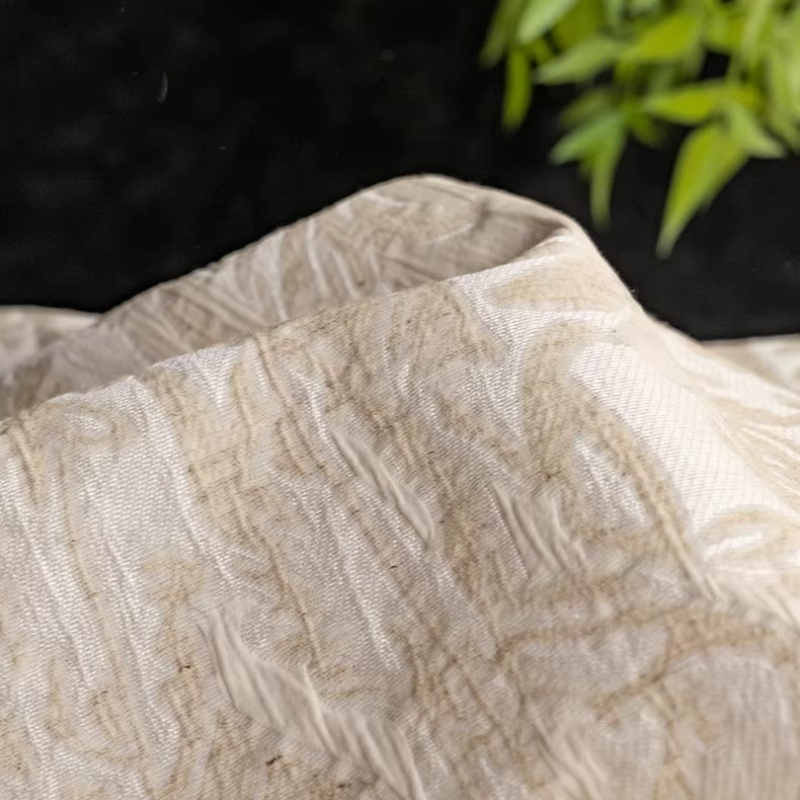 ベージュリネンジャカード生地花柄スーツ袍漢服デザイナーテキス - Home Textiles Designer のレビューと価格