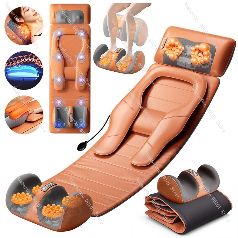 家庭用全身エアバッグマッサージマットレス、振動・加熱バックパ - Heated Pad Electric のレビューと価格