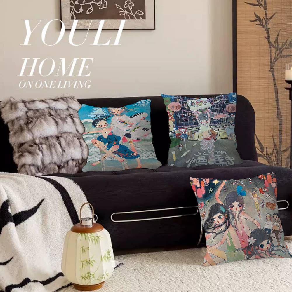 高野杏 アニメキャラクターアートワーク クッションカバー 車 - Aya Home Textiles のレビューと価格