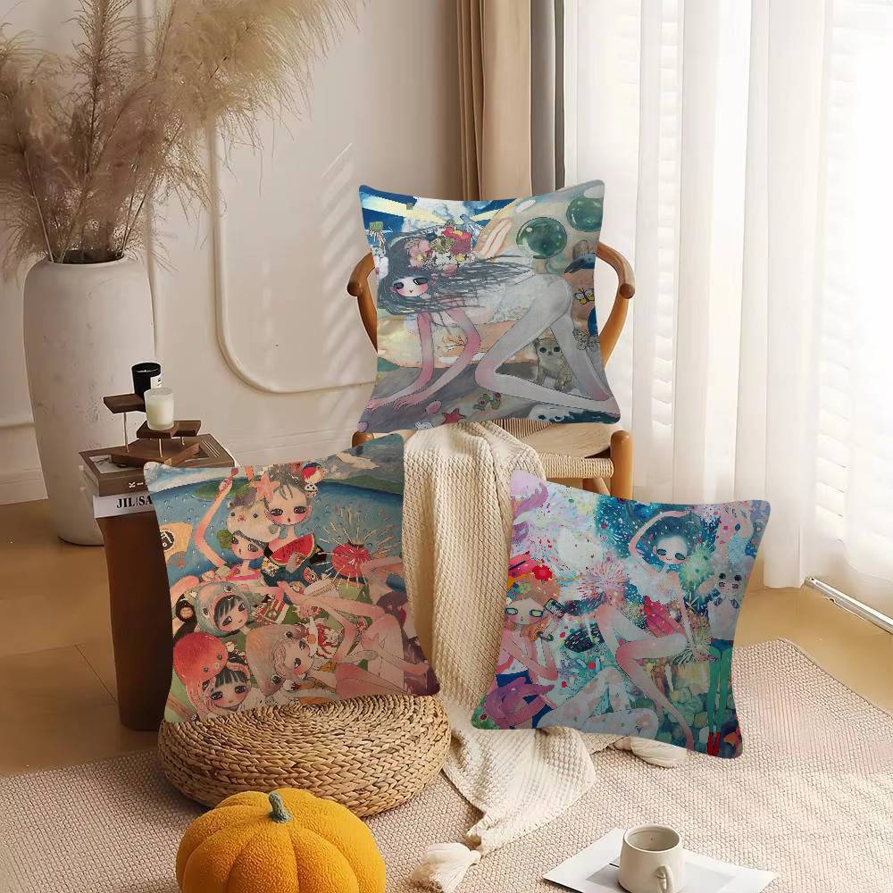 アーティスト 田園アヤ 枕カバー ソフト両面プリント ソファ - Aya Home Textiles のレビューと価格