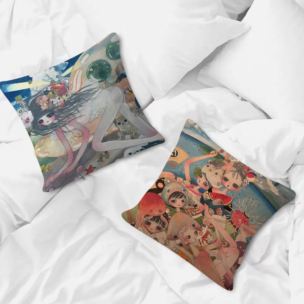 アーティスト 田園アヤ 枕カバー ソフト両面プリント ソファ - Aya Home Textiles のレビューと価格