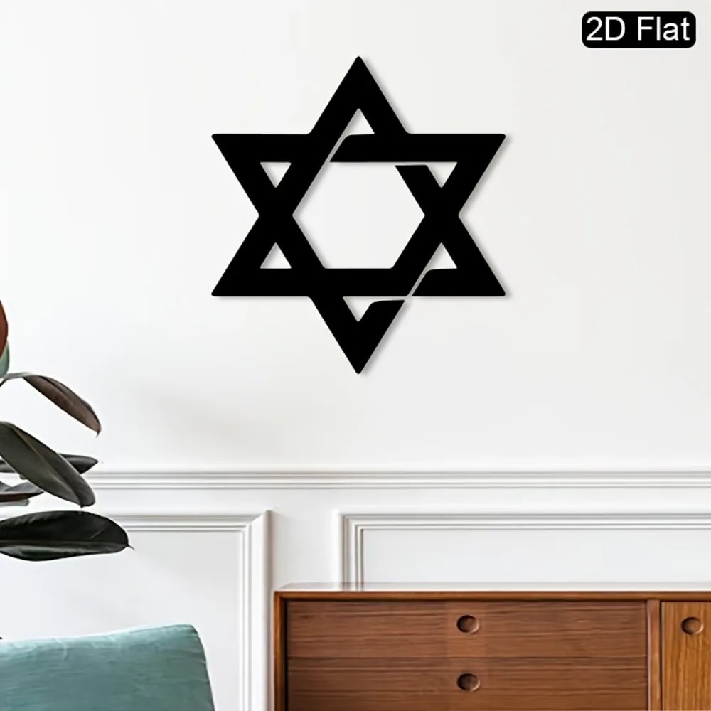 CIFBUY 鉄製ウォールアート ダビデの星 メタル彫刻 壁 - Home & Hotel Textiles Private Limited のレビューと価格