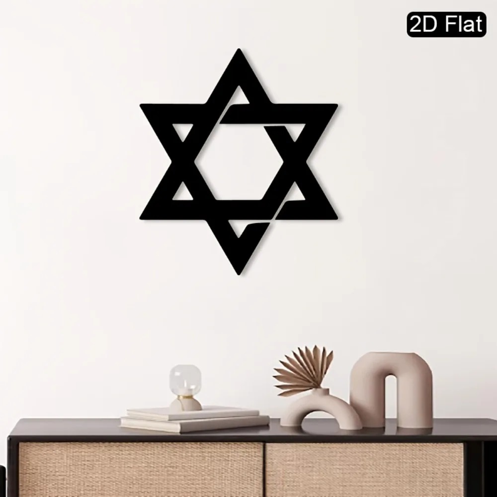 CIFBUY 鉄製ウォールアート ダビデの星 メタル彫刻 壁 - Home & Hotel Textiles Private Limited のレビューと価格