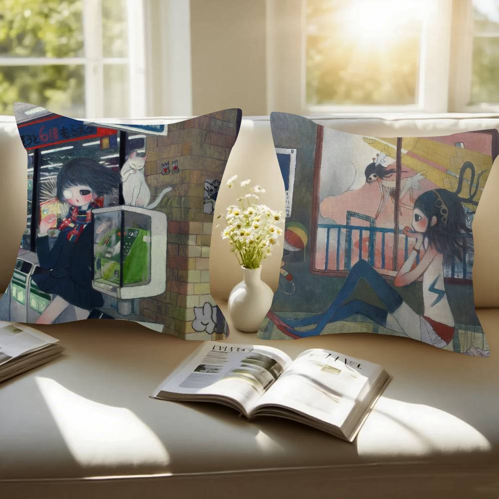 アートアヤタカノガール枕アニメ枕ソファベッドヘッド枕カバーク - Aya Home Textiles のレビューと価格