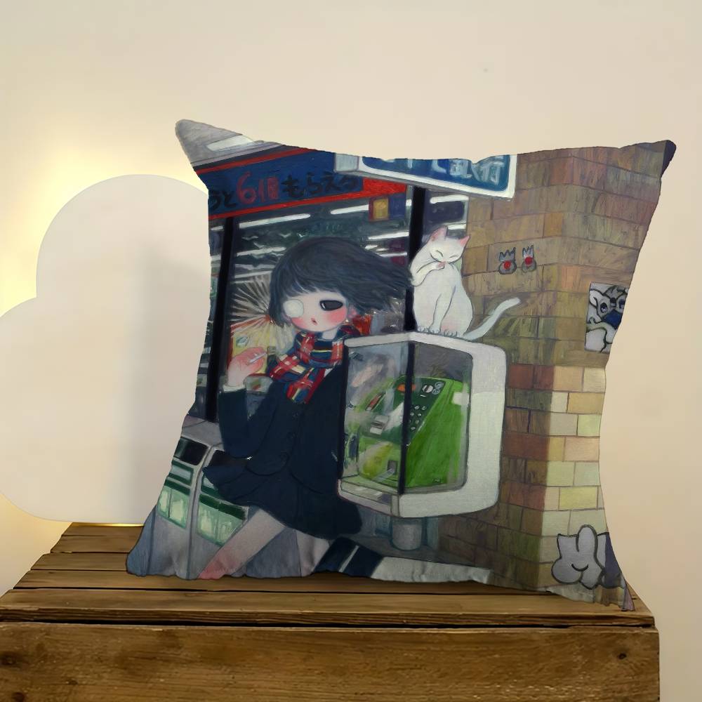 アートアヤタカノガール枕アニメ枕ソファベッドヘッド枕カバーク - Aya Home Textiles のレビューと価格