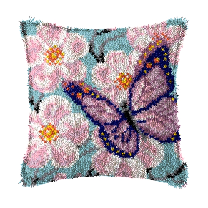 DIY かわいい動物ラッチフックキット スミルナ刺繍漫画犬カ - Home.Textiles Cushion のレビューと価格