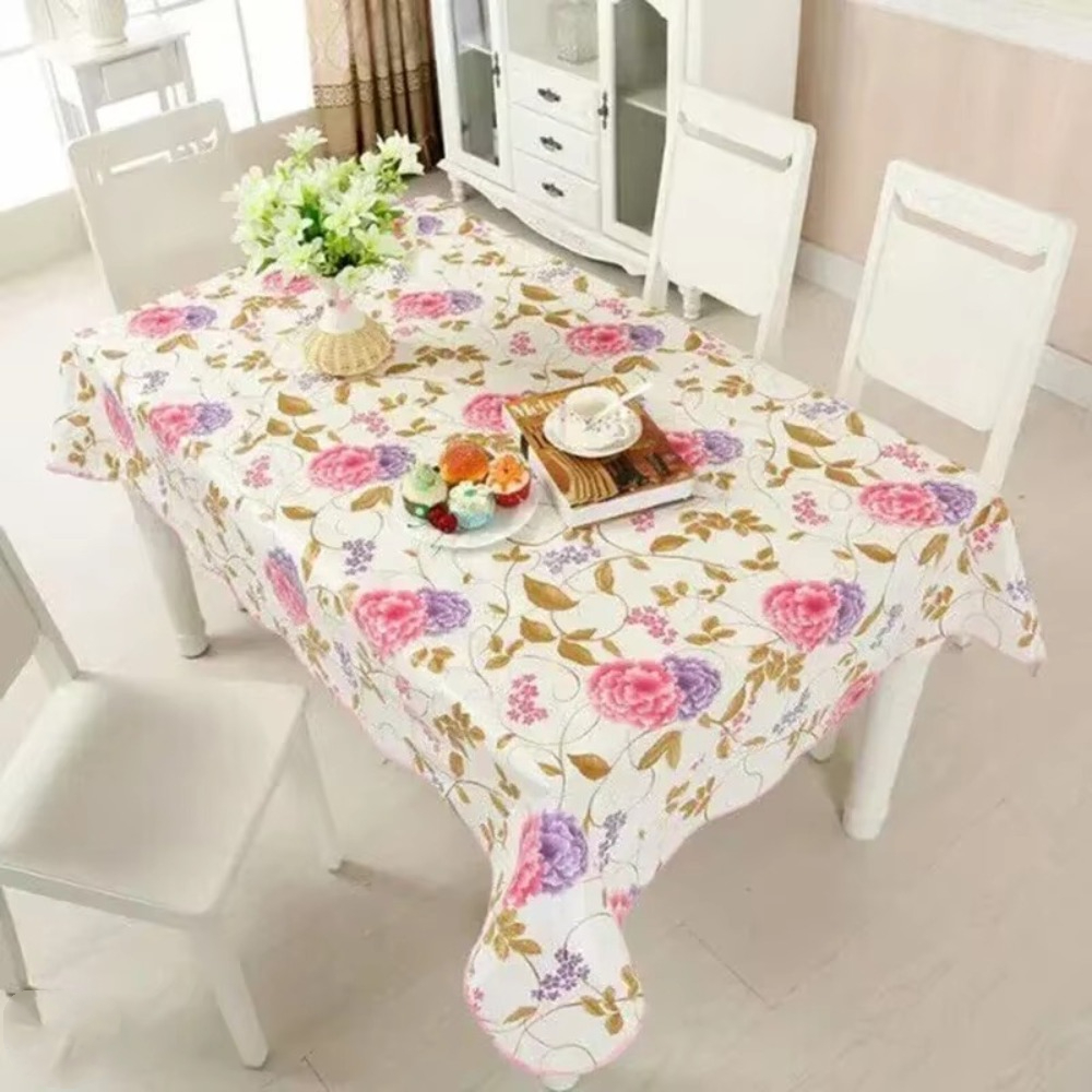 防水 PVC テーブルクロスホームコーヒーテーブルクロス耐油 - Home Textiles Today News のレビューと価格