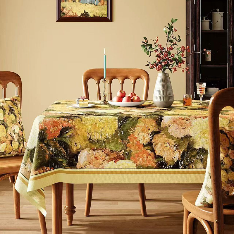 アメリカンパストラルPVC防水テーブルクロス高品質耐油性洗濯 - Home Textiles Today News のレビューと価格