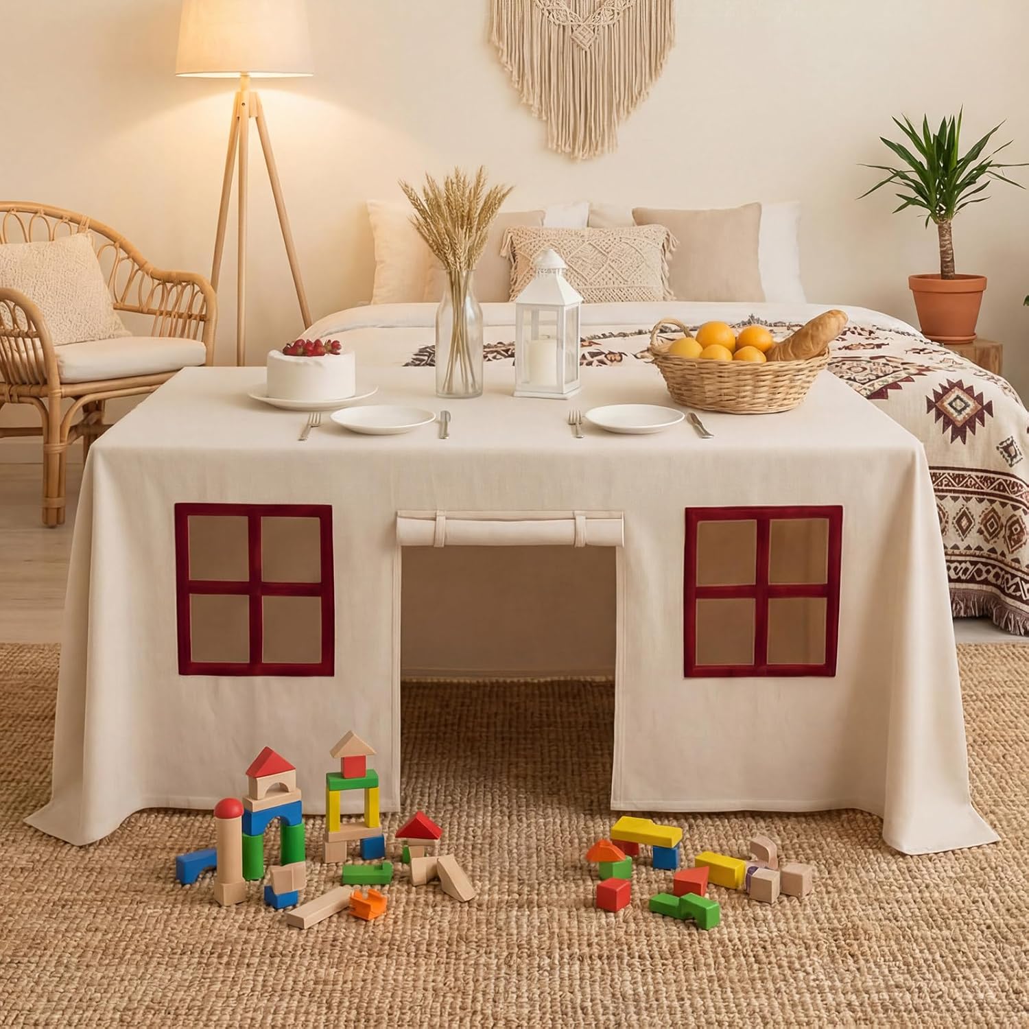 大型テーブルクロス ゲームルーム 子供用デスク キャッスルカ - Home Textiles Today News のレビューと価格