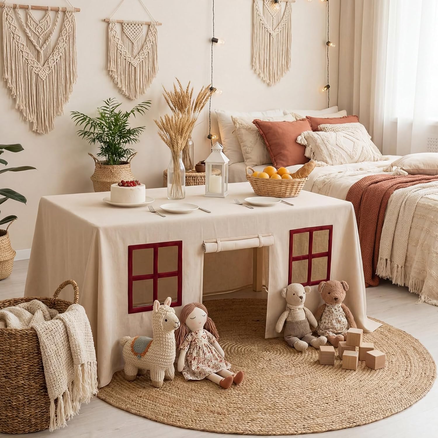 大型テーブルクロス ゲームルーム 子供用デスク キャッスルカ - Home Textiles Today News のレビューと価格