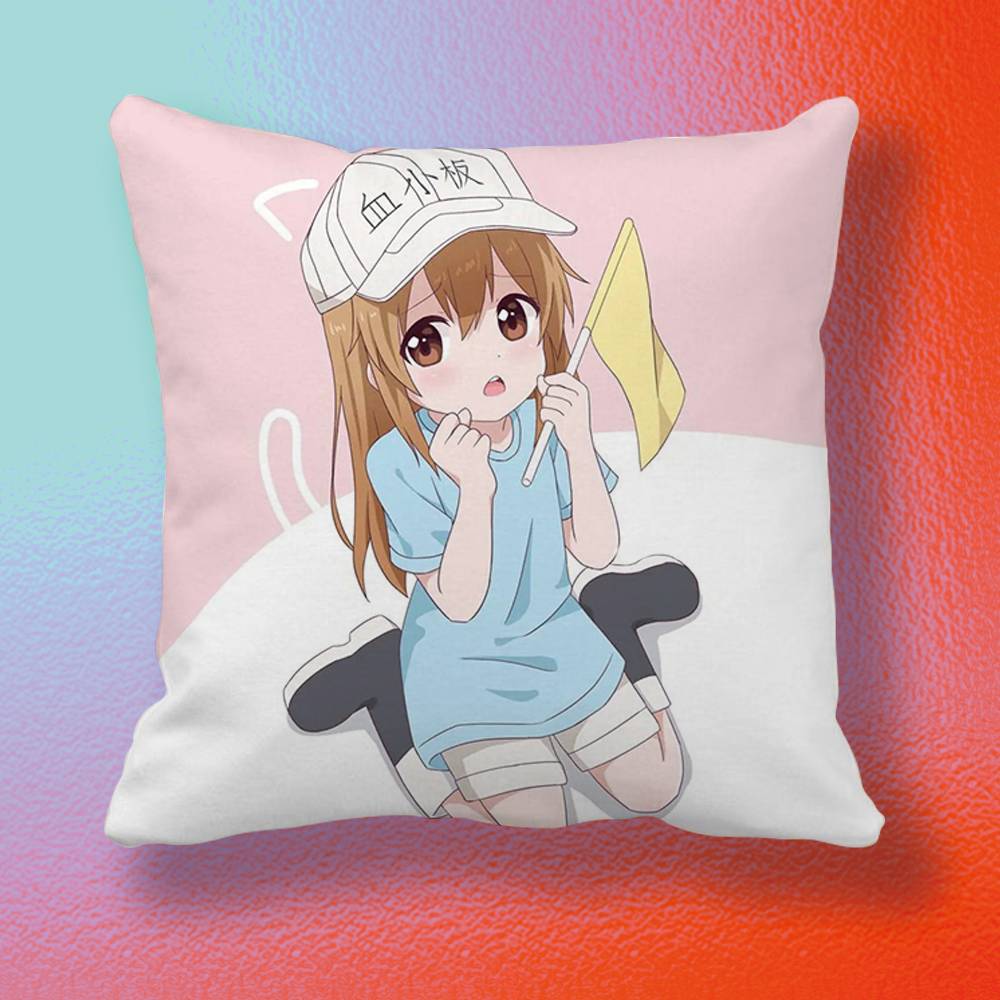 アニメ「はたらく細胞」枕カバーギフト高精細デジタル印刷、驚く - Home Textiles Definition のレビューと価格