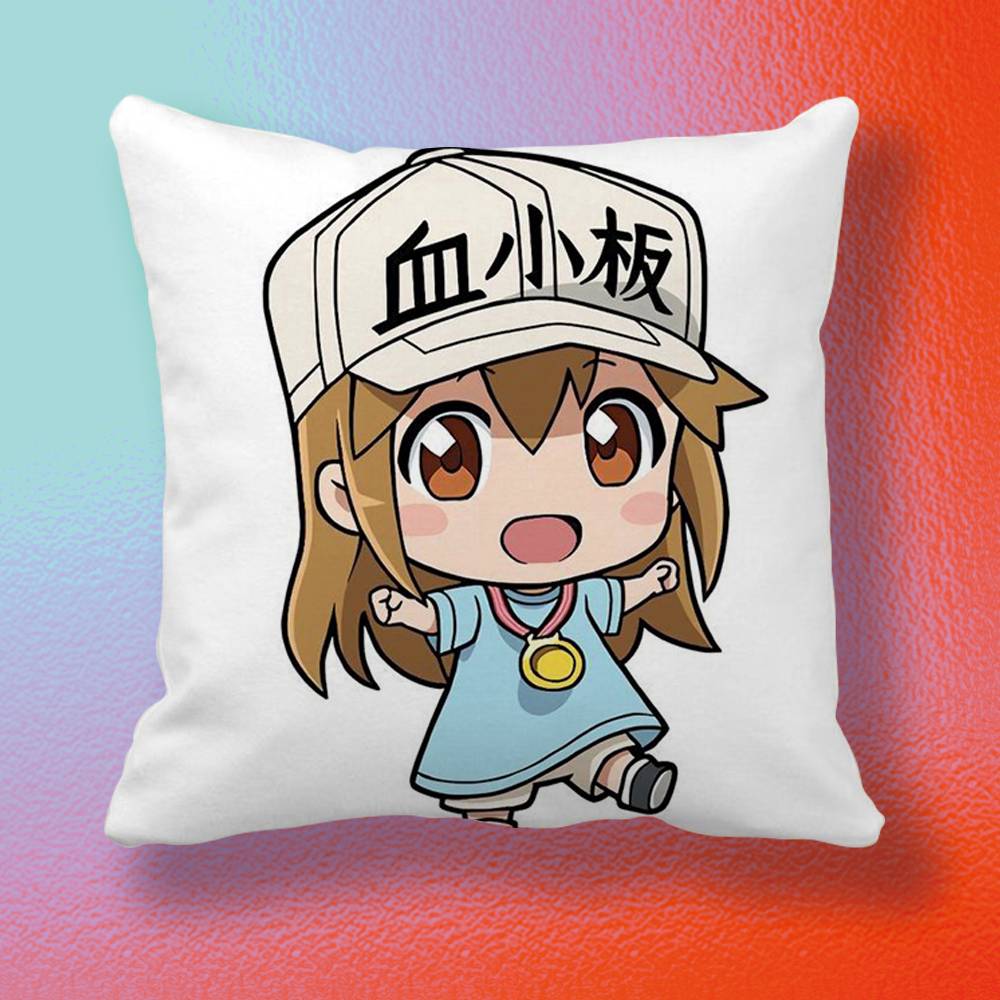 アニメ「はたらく細胞」枕カバーギフト高精細デジタル印刷、驚く - Home Textiles Definition のレビューと価格
